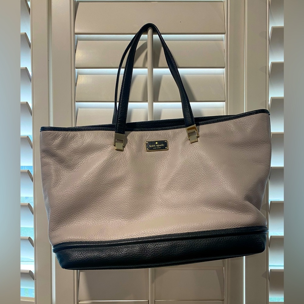 Kate spade large bag black and tan